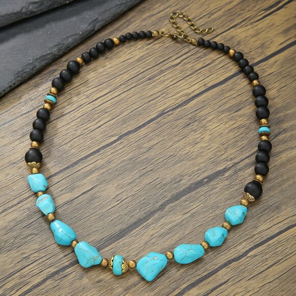Men's Turquoise Necklace - Picture 3 of 3